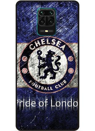 Чехол силиконовый бампер для xiaomi redmi note 9s с рисунком челси chelsea