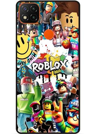 Силіконовий чохол бампер для xiaomi redmi 9c з малюнком роблокс roblox