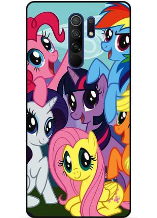 Силиконовый бампер чехол для xiaomi redmi note 8 pro с рисунком пони my little pony