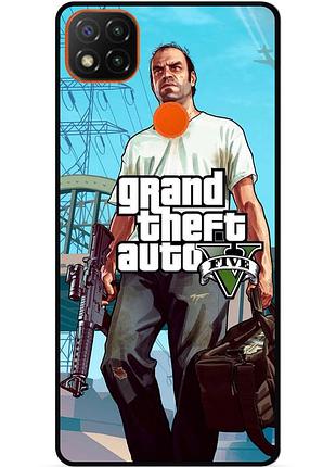 Силиконовый чехол бампер для zte blade 20 smart с рисунком гта gta