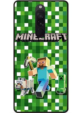 Силіконовий чохол бампер для xiaomi mi 9t / mi 9t pro стів minecraft кріпер майнкрафт