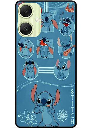 Силіконовий бампер чохол для samsung a04e з картинкою стіч stitch