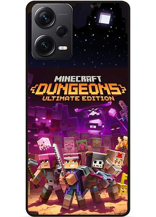 Силіконовий чохол бампер для xiaomi redmi note 12 pro plus стів minecraft кріпер майнкрафт