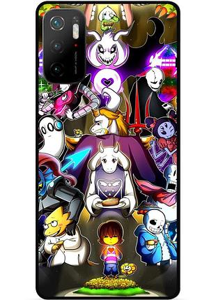 Силіконовий чохол бампер для xiaomi poco m3 pro з малюнком undertale андертейл