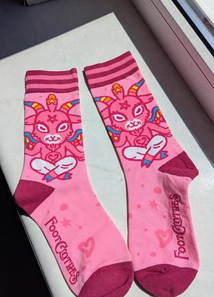 Шкарпетки pink footclothes cute baphomet 36-42