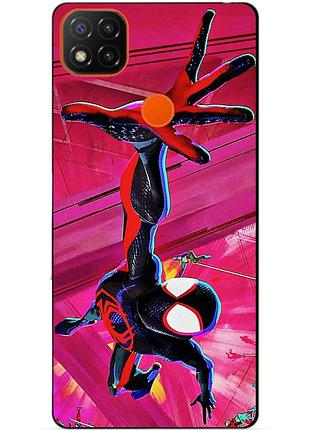 Силиконовый бампер чехол для zte blade 20 smart с рисунком spider man человек паук майлз моралес