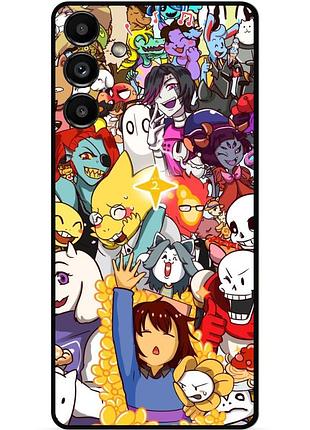 Силиконовый бампер чехол для samsung s23 с рисунком андертейл undertale