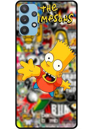 Чехол силиконовый бампер для samsung a32 с рисунком симпсоны simpsons бард