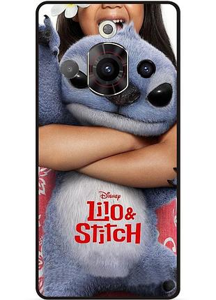 Силиконовый чехол бампер для zte nubia focus pro стич и лило stitch