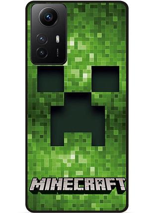 Силіконовий чохол бампер для xiaomi redmi note 12s гра minecraft майнкрафт