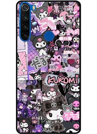 Силіконовий бампер чохол для xiaomi redmi note 8t з малюнком kuromi куроми