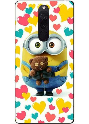 Силиконовый бампер чехол для xiaomi redmi 8 с рисунком миньон боб minion