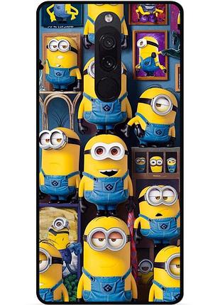 Силиконовый бампер чехол для xiaomi redmi 8 с картинкой миньоны minion