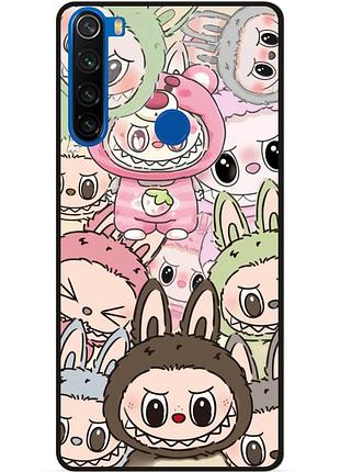 Силиконовый чехол бампер для xiaomi redmi note 8 с рисунком лабубу labubu