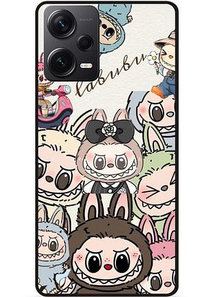 Силіконовий бампер чохол для xiaomi redmi note 12 pro plus з малюнком лабубу labubu