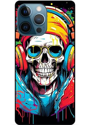 Силіконовий чохол череп скелет для xiaomi samsung motorola nokia iphone zte oppo realme vivo череп 06