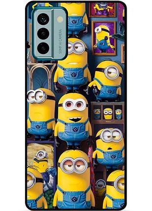 Силиконовый бампер чехол для nokia g21 с картинкой миньоны minion