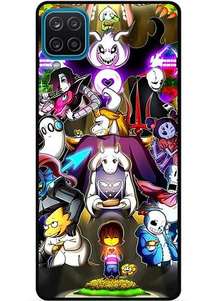 Силиконовый чехол бампер для samsung m12 с рисунком андертейл undertale