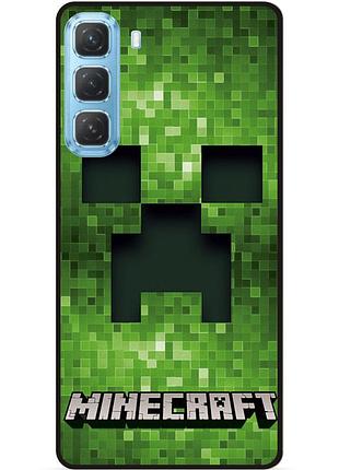 Силіконовий чохол бампер для infinix hot 60 pro plus (x6886) гра minecraft майнкрафт