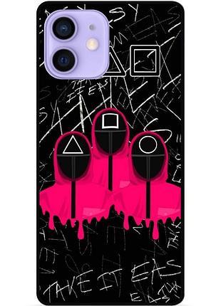 Чехол силиконовый для iphone 11 игра в кальмара