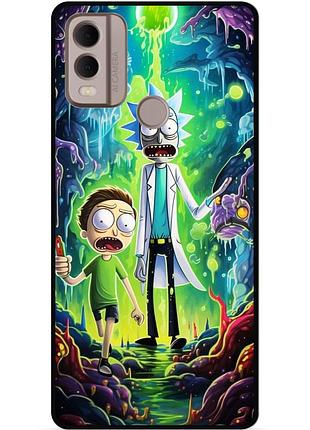 Силіконовий чохол бампер для nokia g11 plus з малюнком рік і морті rick and morty