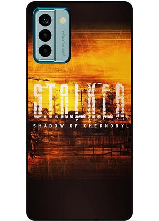 Чехол силиконовый бампер для nokia g21 с рисунком stalker сталкер