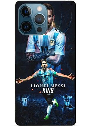 Силіконовий чохол бампер для iphone 15 pro з малюнком messi or мессі