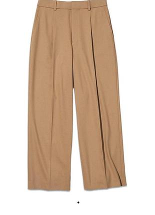 Брюки wide leg с защипами uniqlo