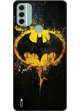 Чехол силиконовый бампер для nokia c31 с рисунком бэтмен dc batman