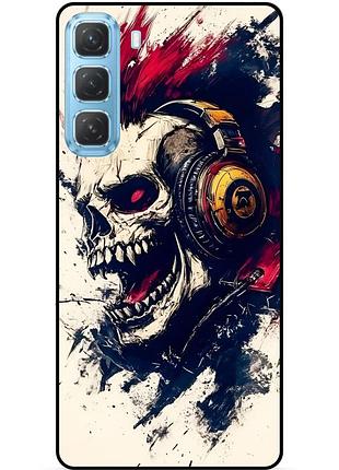 Силиконовый чехол для infinix hot 60 pro plus (x6886) скелет череп