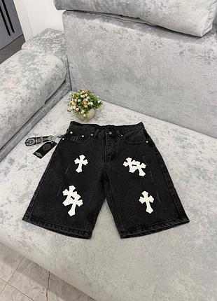 Шорти джинсові chrome hearts
