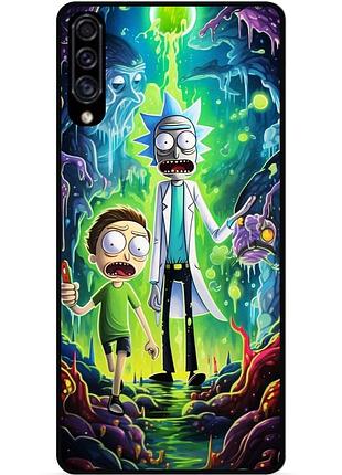 Силіконовий чохол бампер для samsung a10s з малюнком рік і морті rick and morty