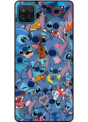 Силиконовый бампер чехол для samsung a22 с картинкой стич stitch