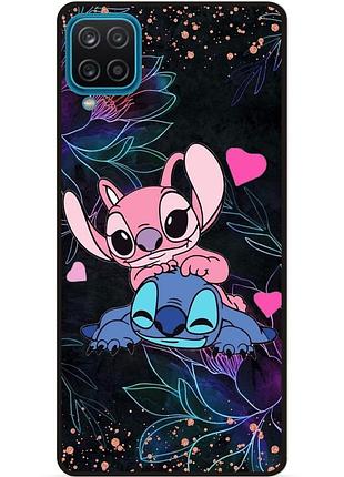 Силиконовый чехол бампер для samsung a22 с рисунком стич stitch