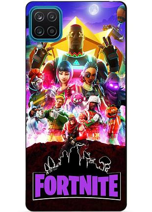 Силиконовый бампер чехол для samsung a22 с рисунком fortnite фортнайт