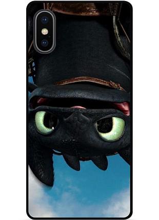 Чехол силиконовый для iphone xs max с картинкой как приручить дракона dragon