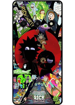 Силиконовый чехол бампер для samsung j5 j510 с рисунком rick and morty рик и морти