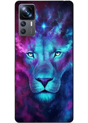 Силіконовий чохол бампер для xiaomi 12t pro з малюнком космічний лев