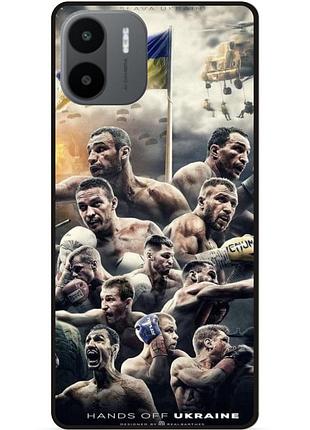 Чехол силиконовый бампер для xiaomi redmi a2 с рисунком бокс украина кличко усик
