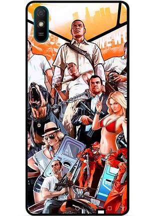 Чехол силиконовый бампер для xiaomi redmi 9a гта gta