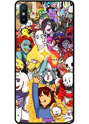 Силиконовый чехол бампер для xiaomi redmi 7a с рисунком undertale андертейл