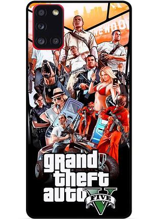 Чехол силиконовый бампер для samsung m51 с рисунком gta гта