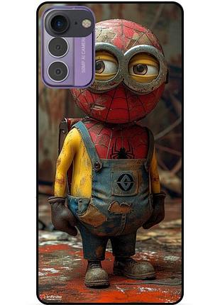 Чехол силиконовый бампер для iphone 7 с рисунком миньон marvel человек паук