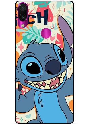 Силиконовый бампер чехол для huawei p smart z с рисунком stitch стич
