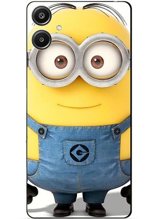 Силиконовый бампер чехол для samsung a07 с рисунком миньон стюарт minion