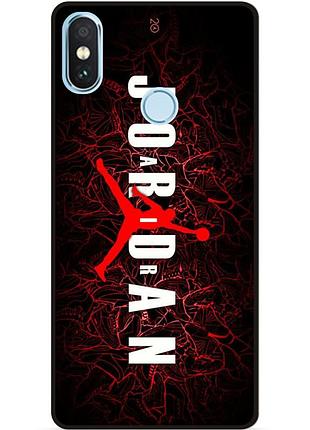 Чехол силиконовый бампер для xiaomi redmi note 6 pro с рисунком air jordan джордан