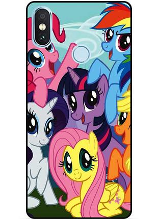 Силиконовый чехол бампер для xiaomi mi a2 lite с рисунком пони my little pony, xiaomi mi a2 lite