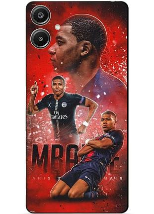 Силиконовый бампер чехол для samsung a05 с рисунком мбаппе psg mbappe