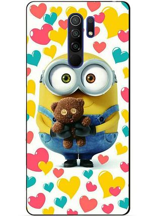 Силиконовый бампер чехол для xiaomi redmi note 8 pro с рисунком миньон боб minion
