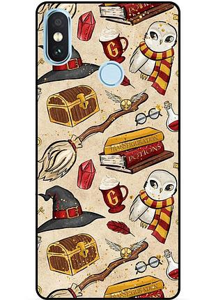 Силиконовый бампер чехол для xiaomi mi 8 с картинкой gryffindor гриффиндор гарри поттер harry potter